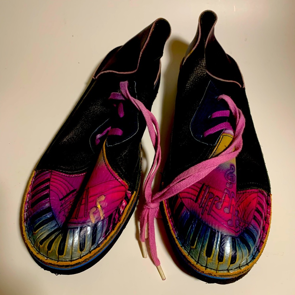 Shoes hand painted